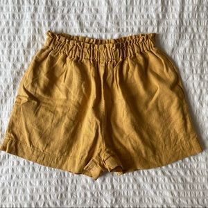 Shelter Eva Shorts in Golden Yellow